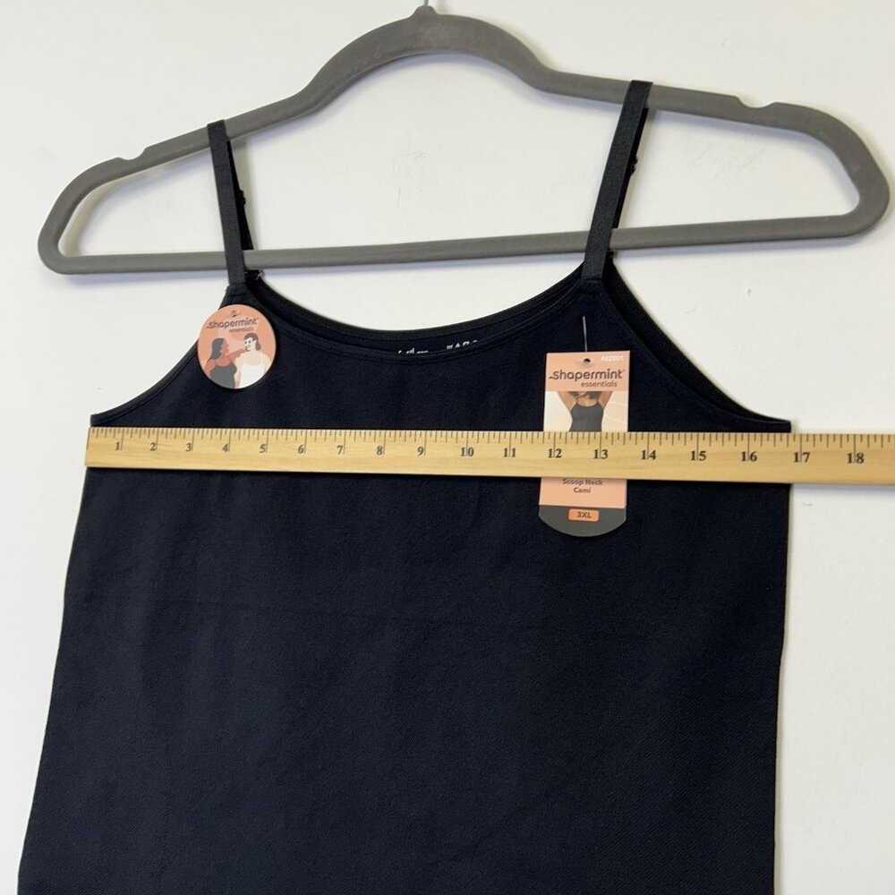 NEW Shapermint Scoop Neck‎ Cami Women’s Size 3XL Black Tank Top - Picture 7 of 9